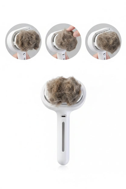 3-In-1 Dog Hair Brush Cat Hair Brush Electric Pet Cleaning Brush Steam Spray Brush Massage Hair Removal Comb Anti-Tangle Brush